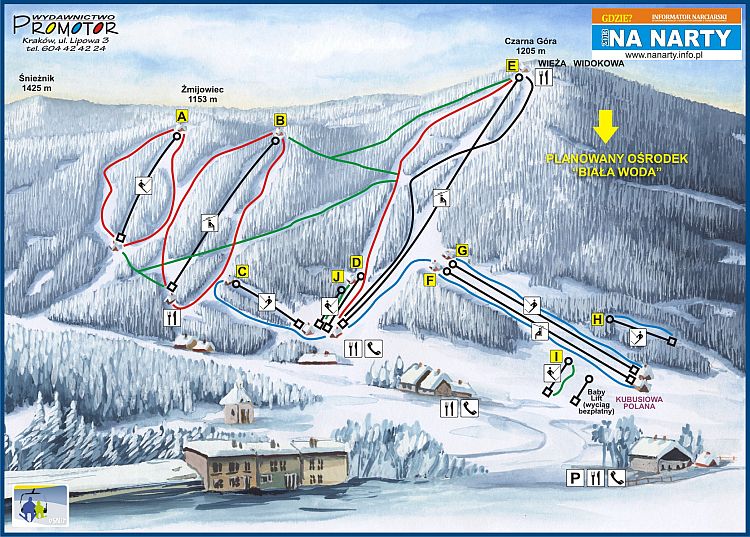 Narty Trasy I Stacje Narciarskie Kompleksy Narciarskie Sudety Sienna Czarna Gora