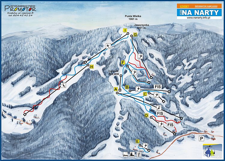 Narty Trasy I Stacje Narciarskie Kompleksy Narciarskie Beskid Sadecki Dwie Doliny Wierchomla